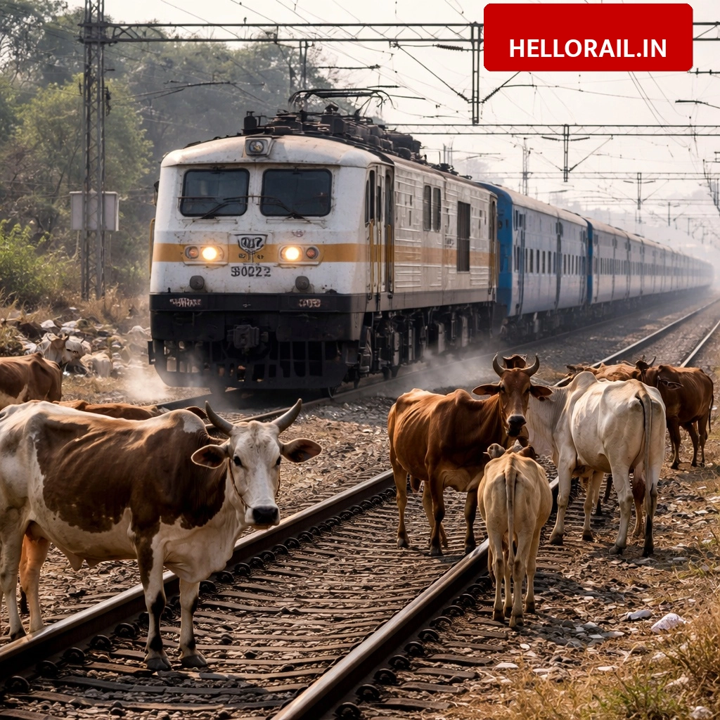Indian Railways: Stray cattle cause 1.25 lakh train delays and heavy financial losses