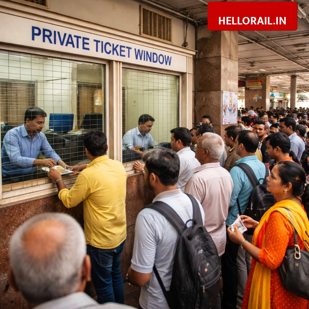 Chandausi Railway Station: Private ticket window started to reduce passenger rush