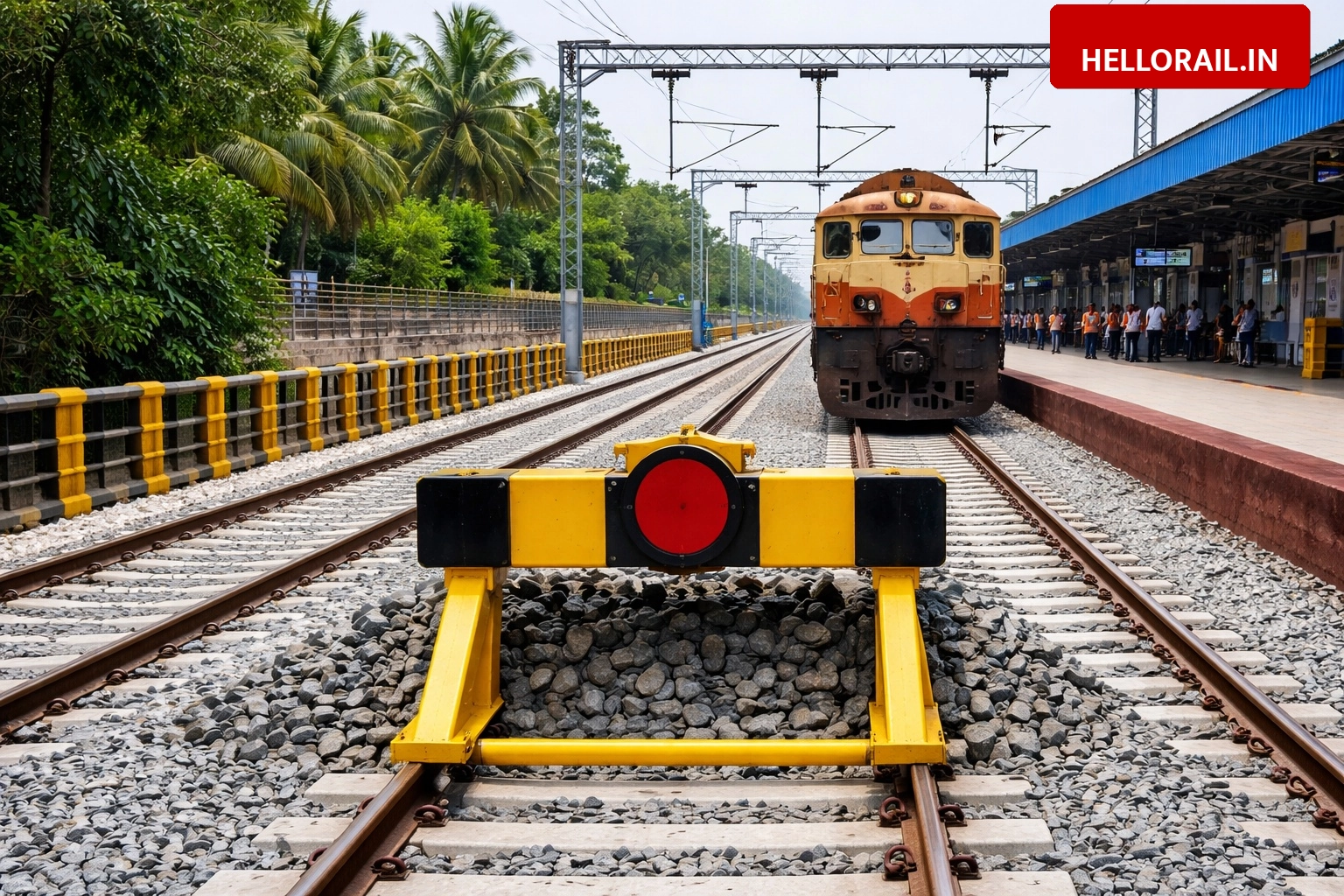 Konkan Railway Update: Madgaon station completes 60-meter dead end extension for loco reversal