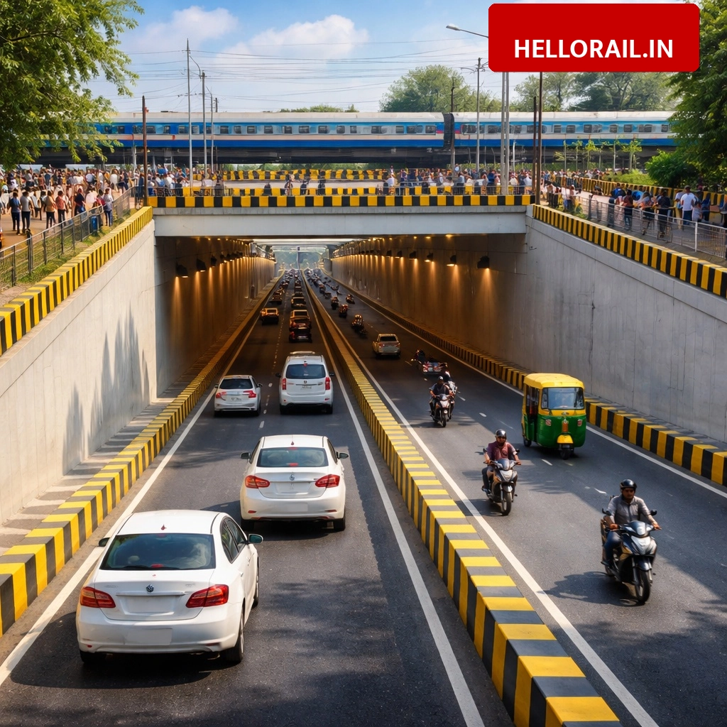Faridabad Infrastructure: New underpass at Mujesar railway crossing to end daily traffic jams