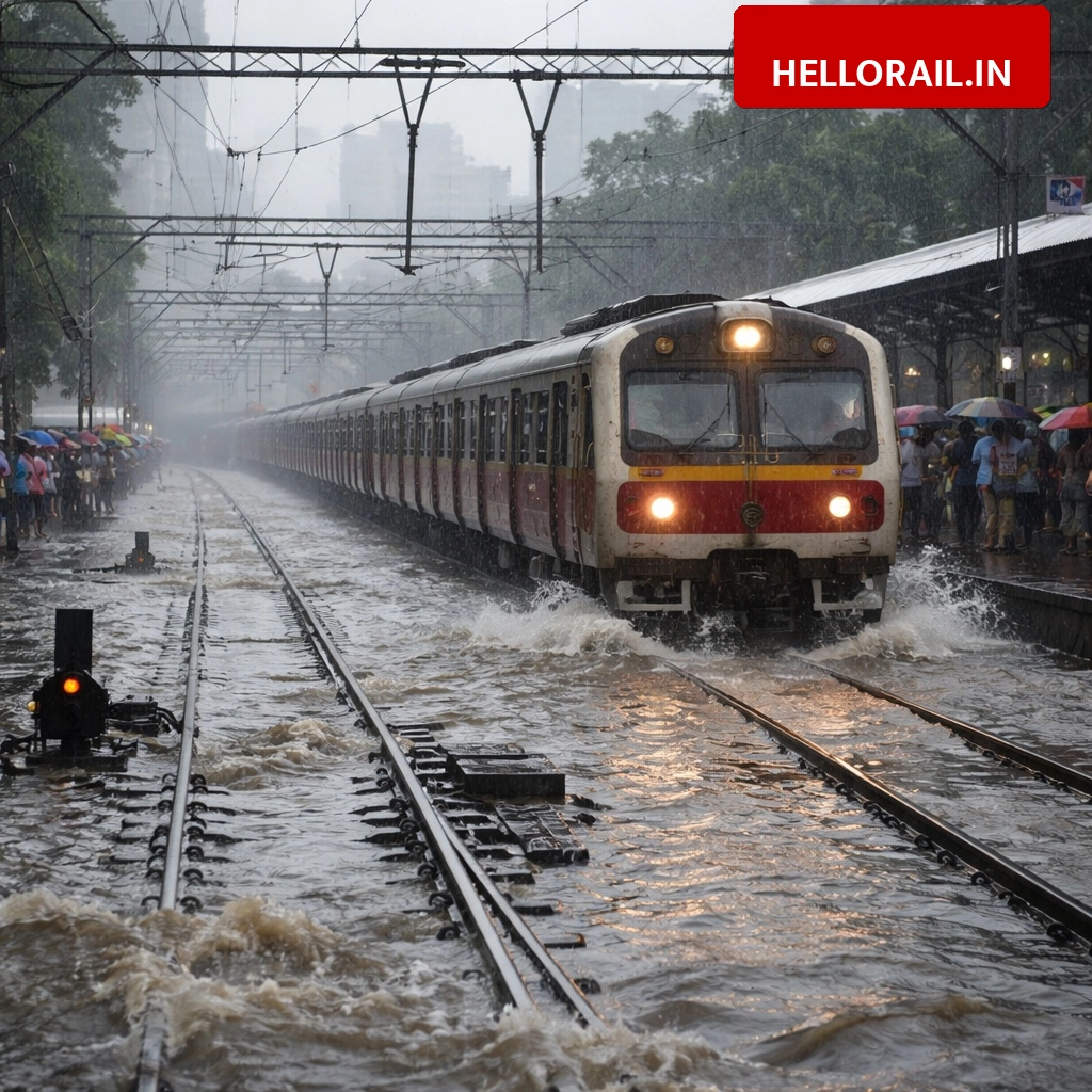 Mumbai Rains: Indian Railways regulates train speeds amid red alert and waterlogged tracks
