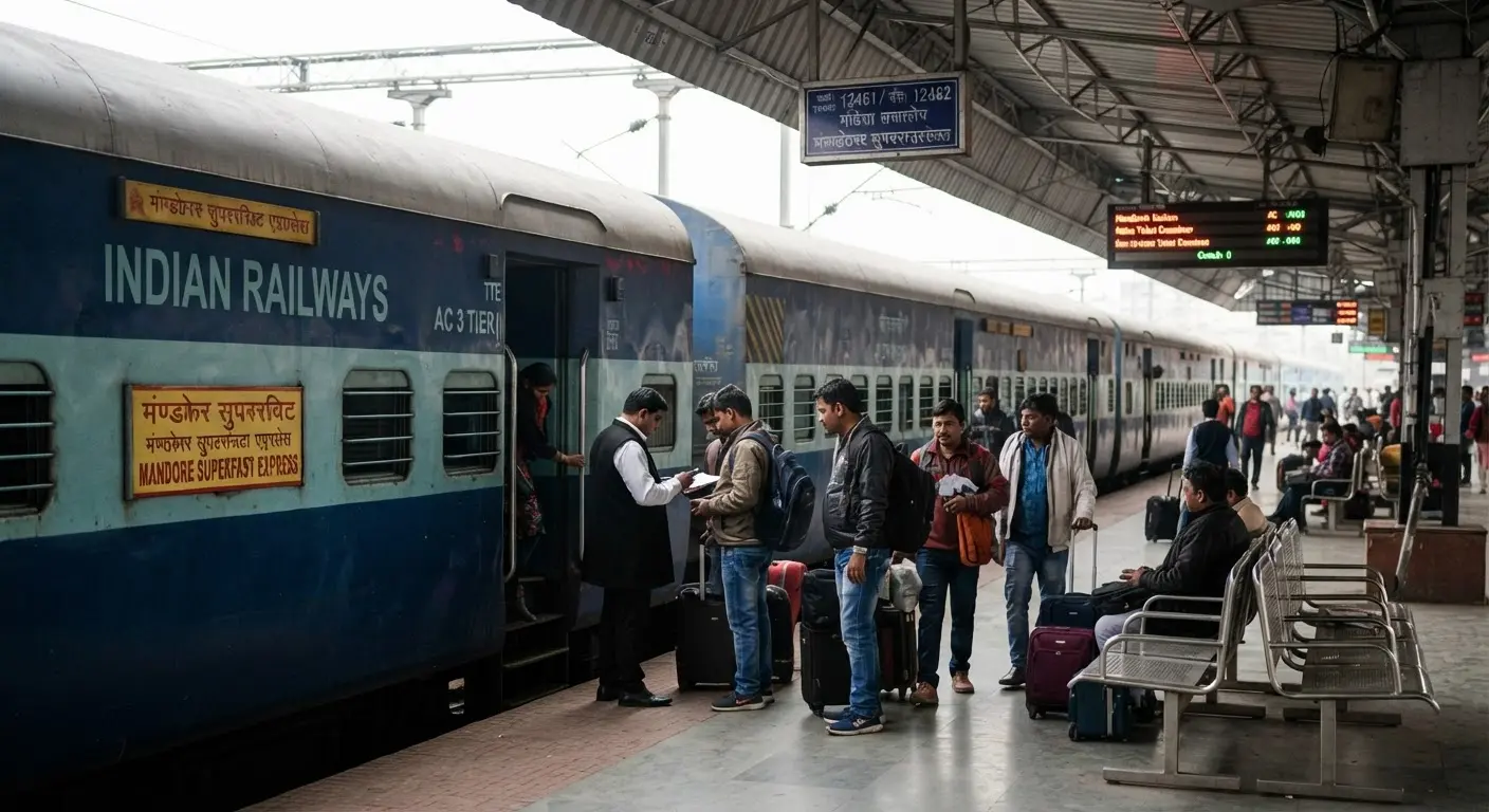 Mandore Superfast Express Coach and Stop Updates Remain Unverified by Railway Authorities