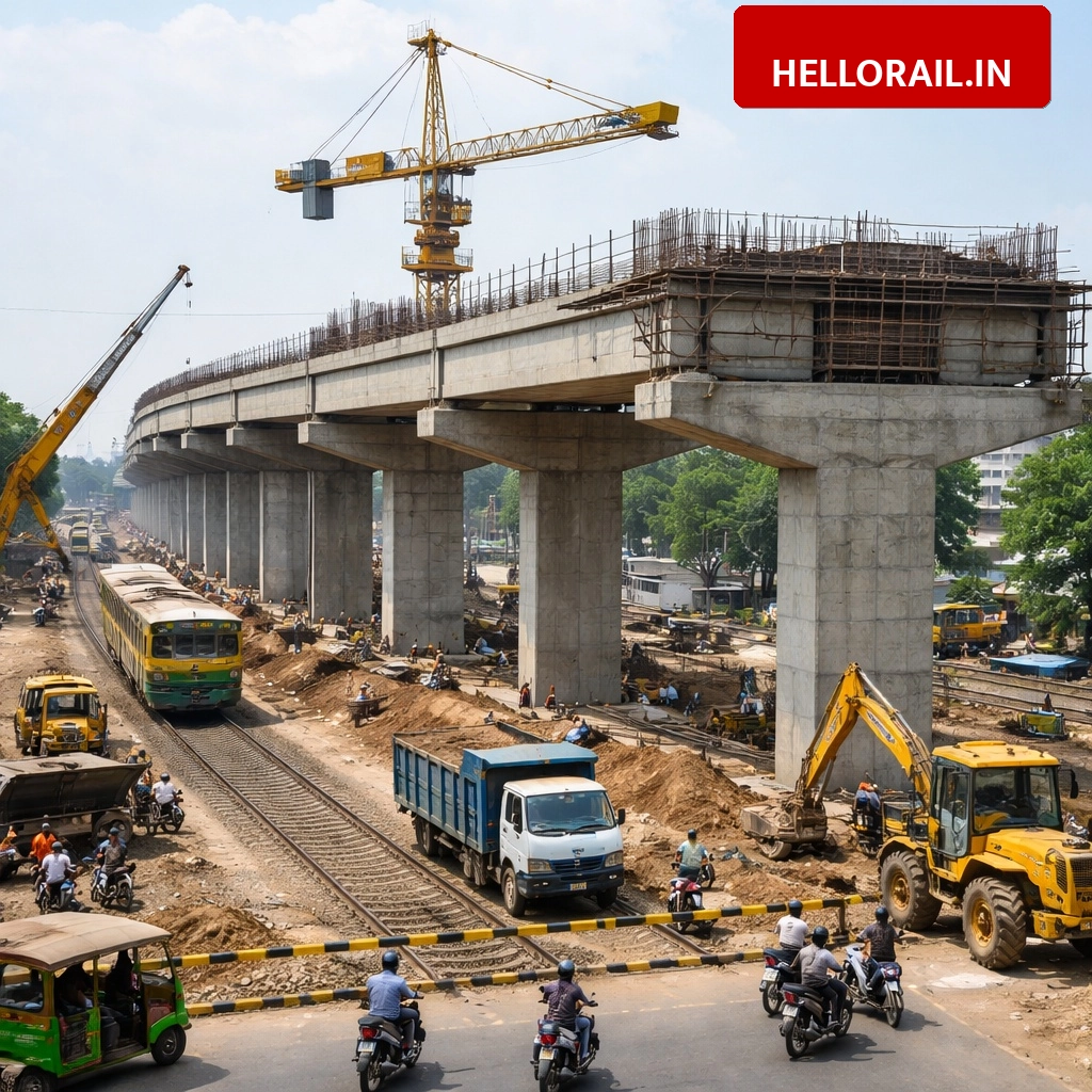 Rampur Overbridge Project: Patwai Road railway crossing construction delayed, completion expected in 4 months