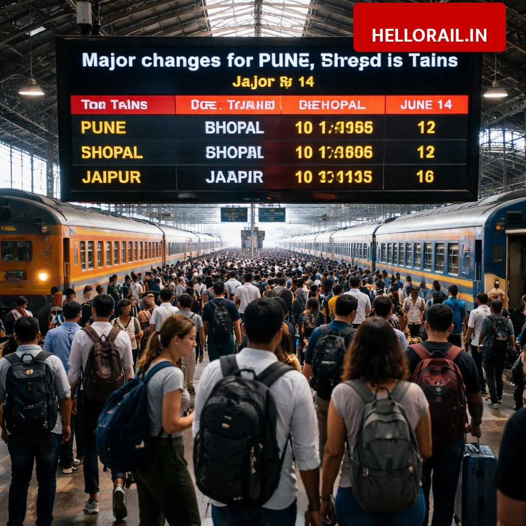 Train Schedule Update: Major changes for Pune, Bhopal and Jaipur routes on June 14