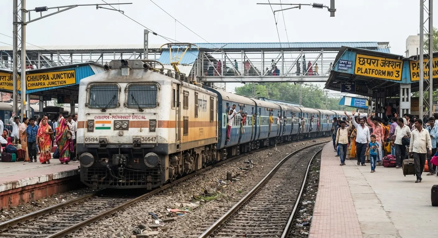Indian Railways extends Chhapra Pathankot weekly special train service until September 2026
