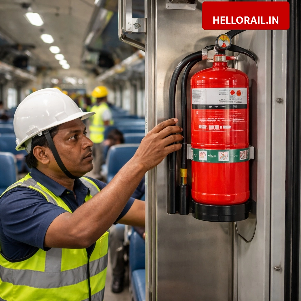 Railway safety boost: Indian Railways to install new fire extinguishers in 30,000 coaches