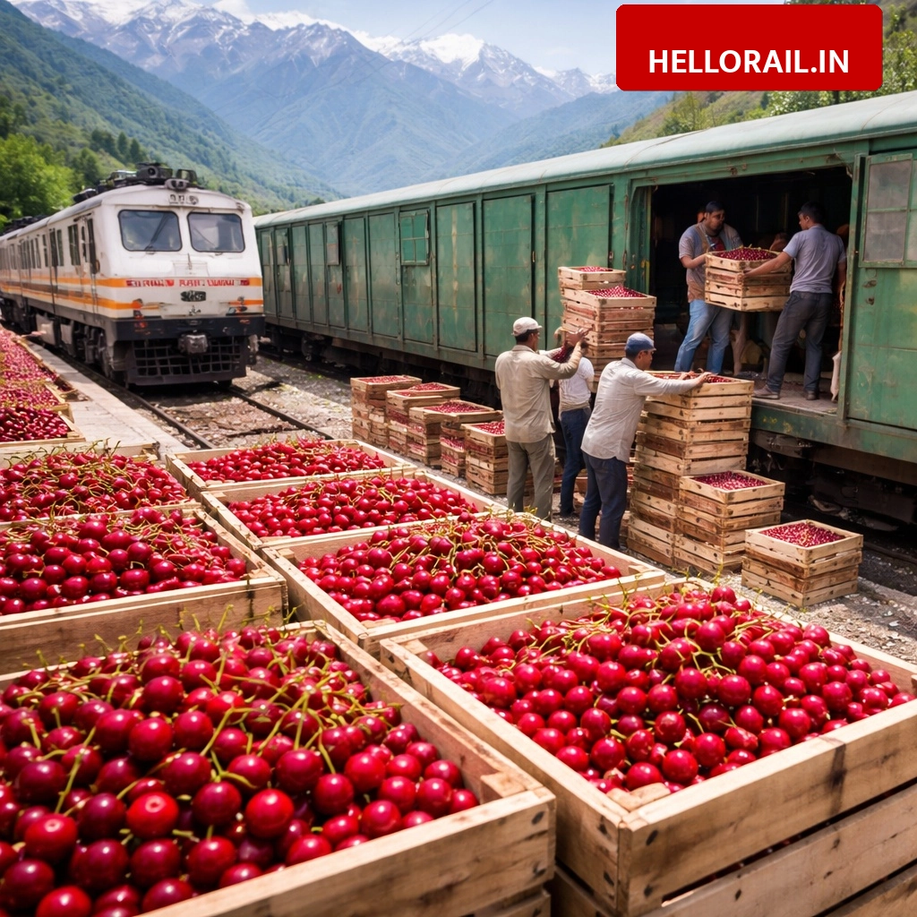 Jammu-Kashmir Cherries: Indian Railways transports over 111 tonnes to national markets