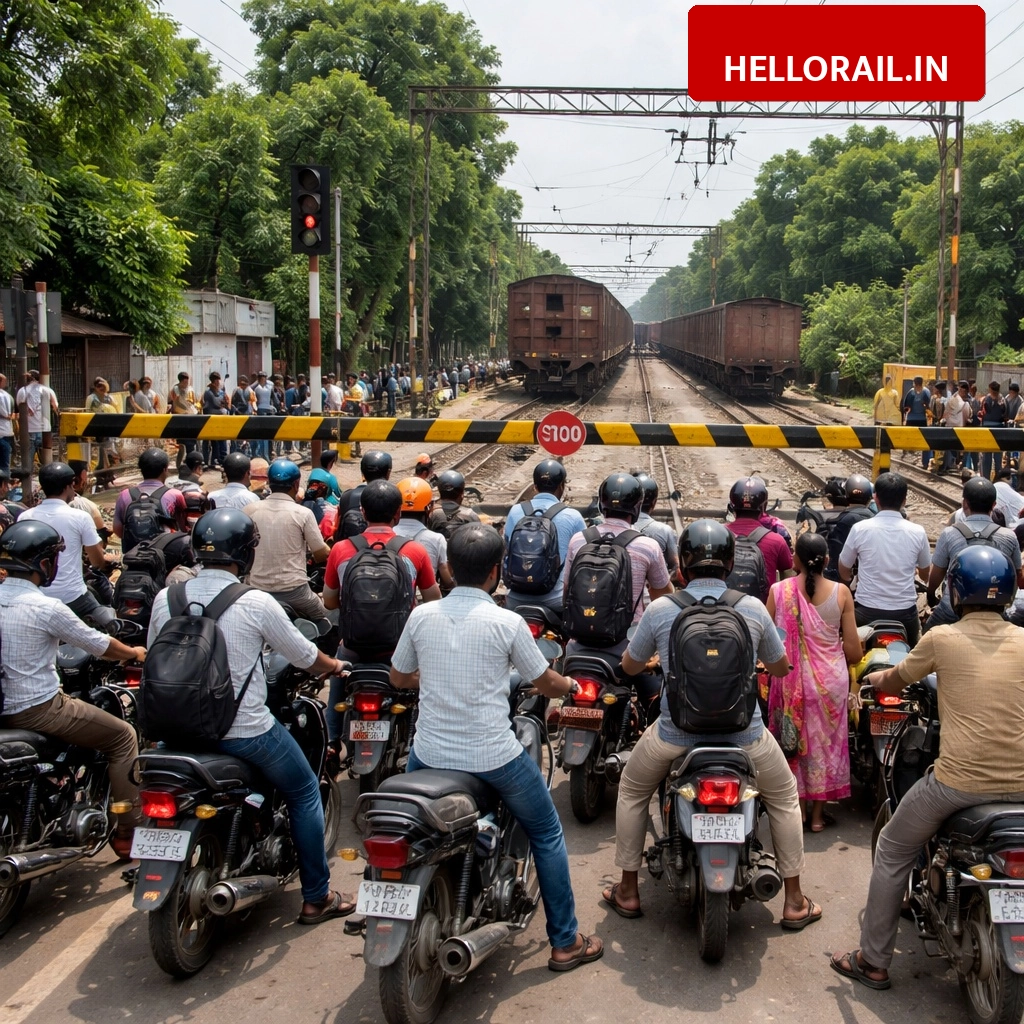 Bijnor News: Nahtaur railway gate closed for 20 days, commuters face severe trouble