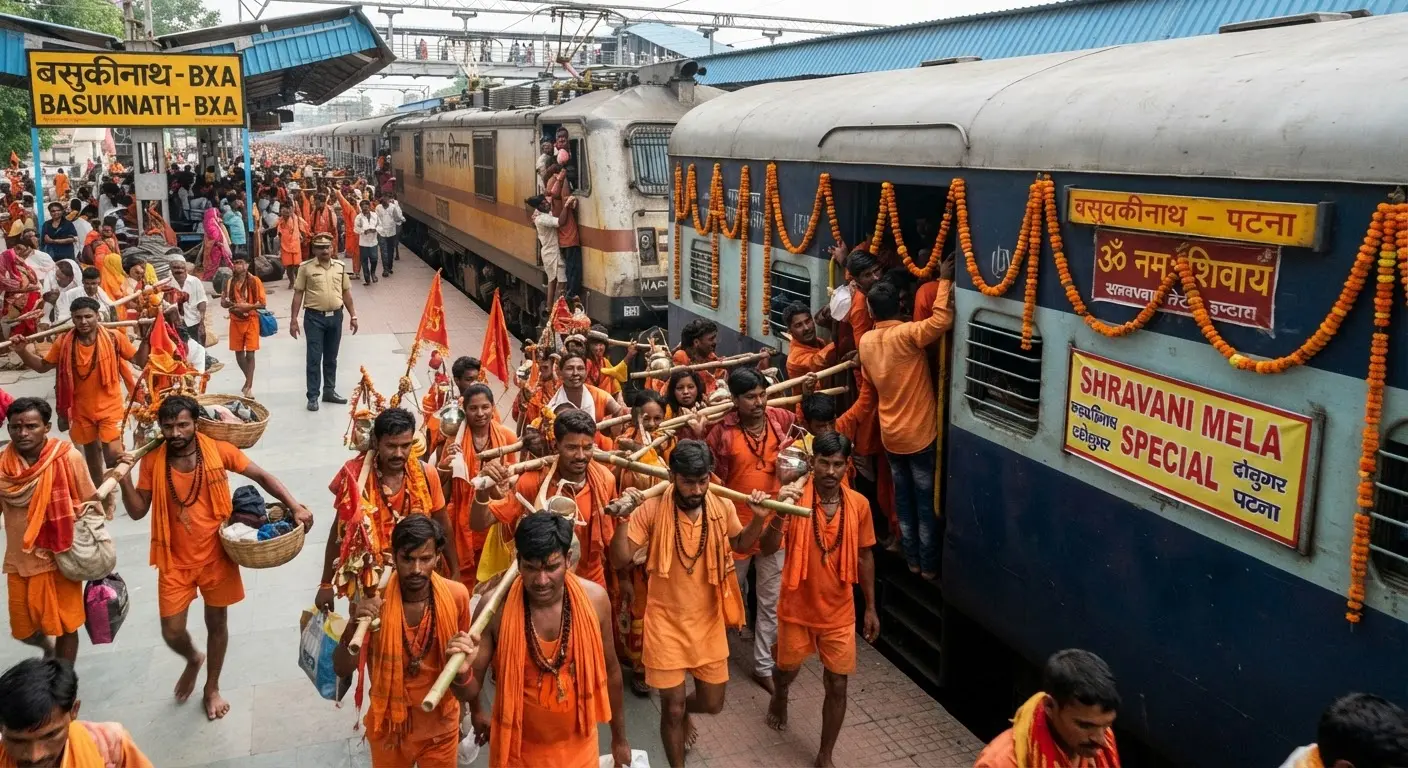 Indian Railways launches special trains for Shravani Mela pilgrims starting August 17