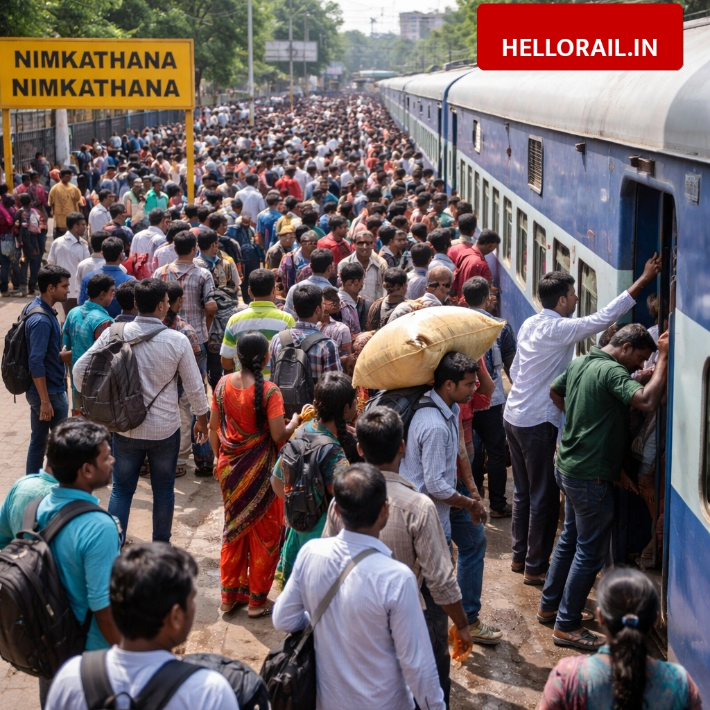 Nimkathana Railway Station: Demand to change train fares from Express to Local category