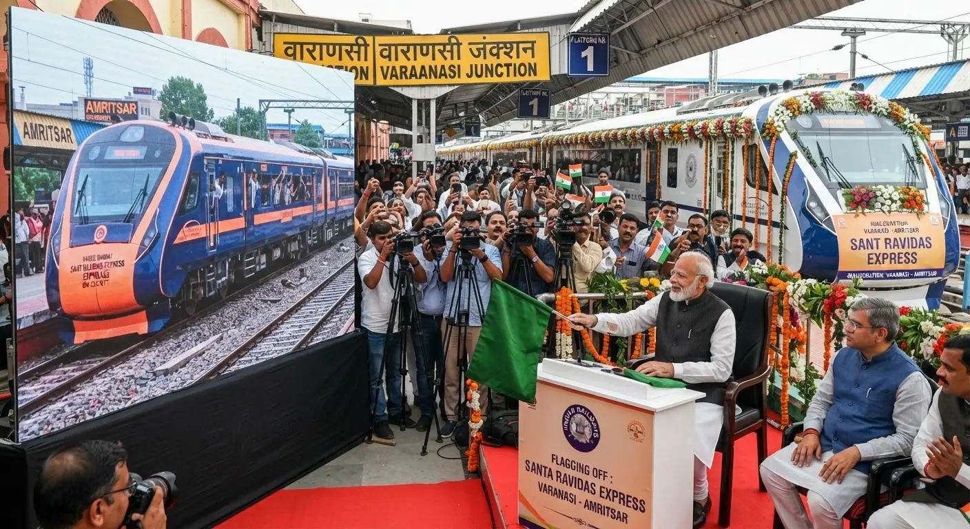 Prime Minister Modi to Launch New Sant Ravidas Express Between Varanasi and Amritsar on July 17