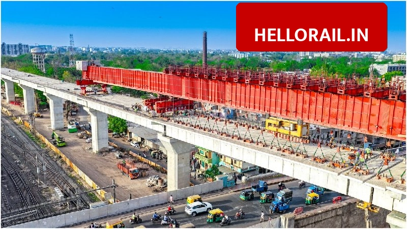 Bullet Train Project: 45-metre span successfully launched over Kalupur Flyover in Ahmedabad