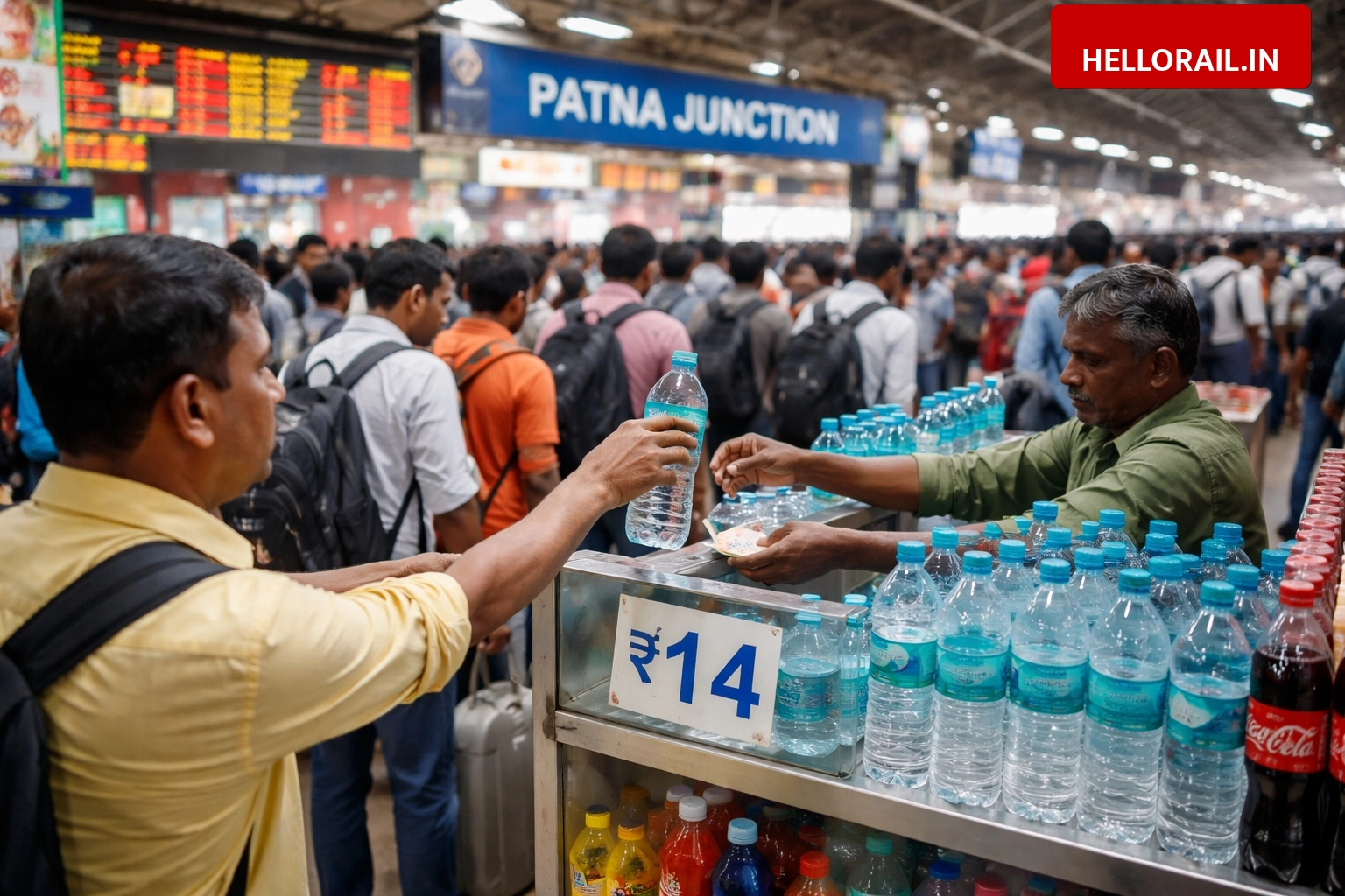 Patna Junction Update: Passengers pay 14 rupees for water as affordable options remain limited