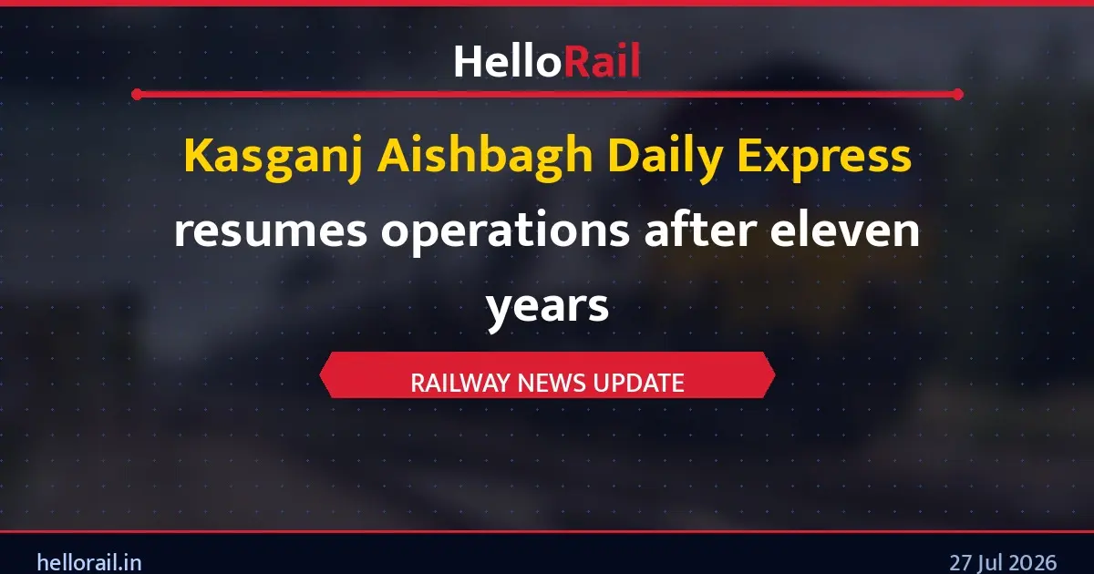 Kasganj Aishbagh Daily Express resumes operations after eleven years