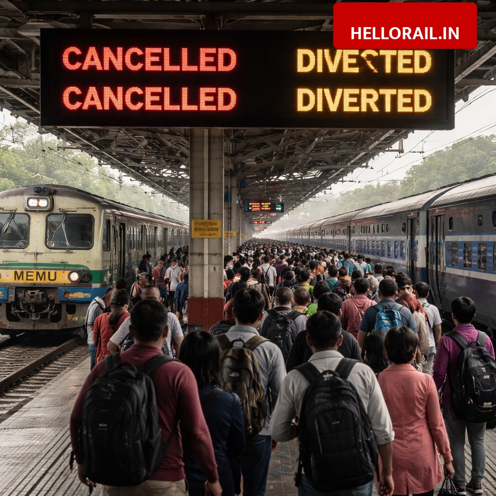 Mokama-Kiul MEMU cancelled and Patna-Dhanbad Express route diverted on April 11