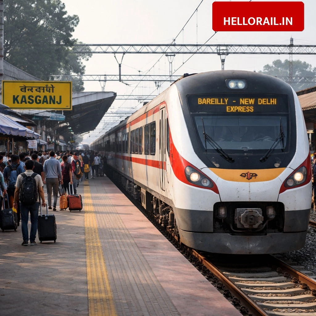 New Train Extension: Bareilly–New Delhi Express to now run from Kasganj