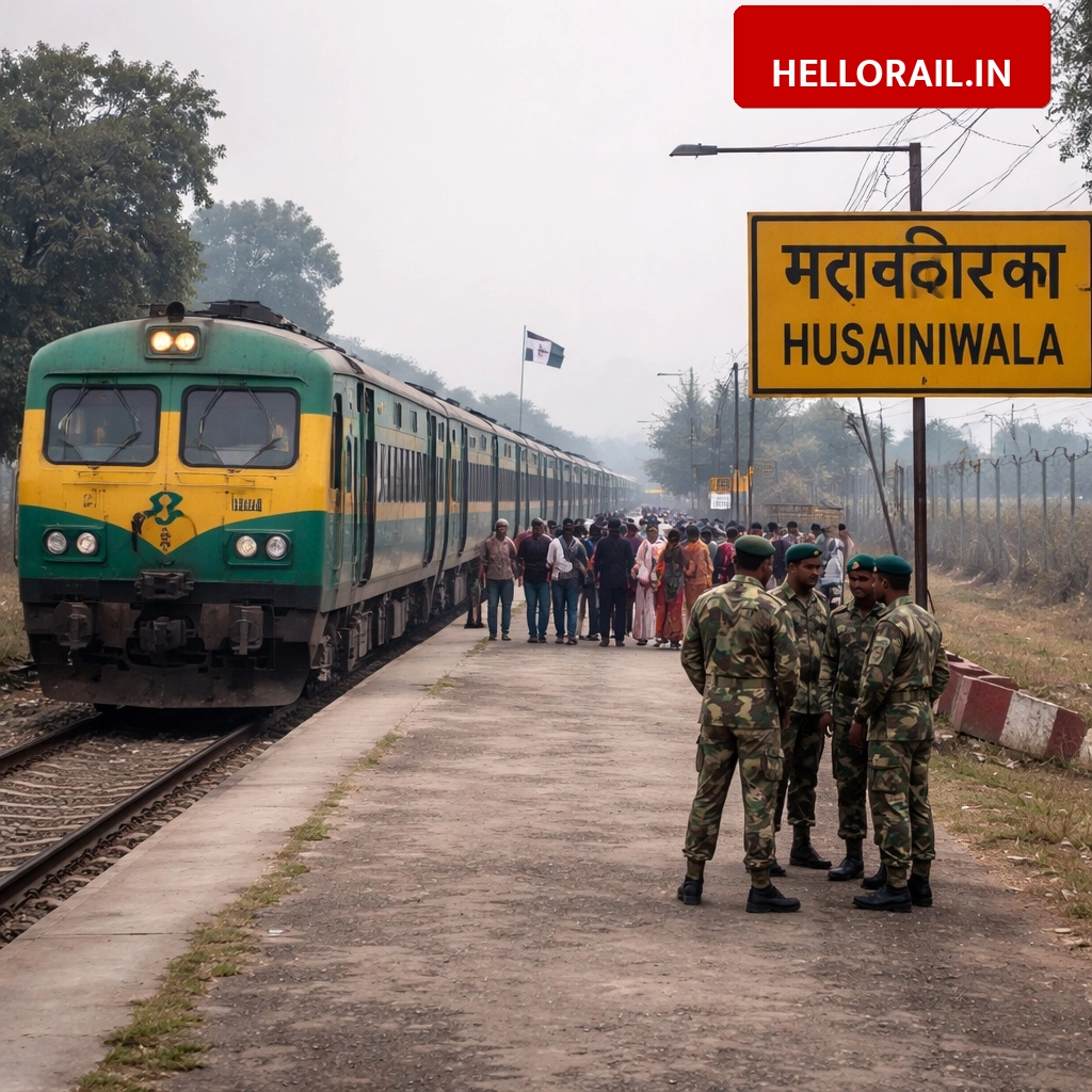 Husainiwala Railway Station: Only two trains run here in a year, check the reason