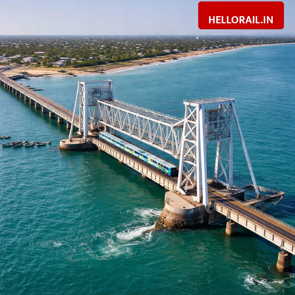 New Pamban Rail Bridge: India’s first vertical lift sea bridge inaugurated in Tamil Nadu