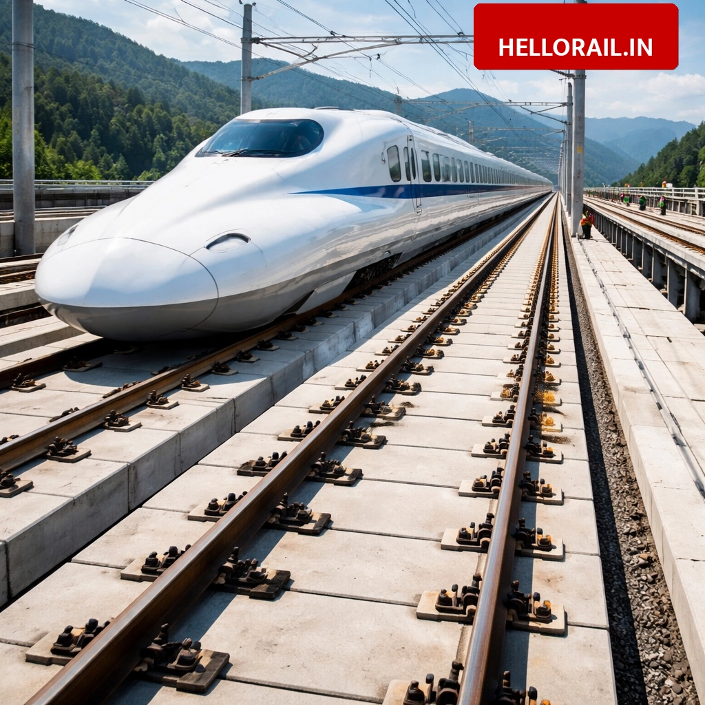Bullet Train Project: J-Slab track technology to ensure smooth travel at 320 kmph