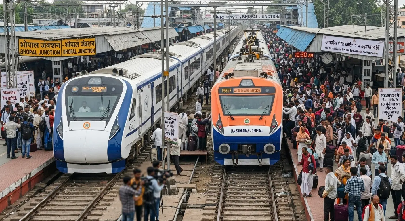Madhya Pradesh expands rail network with 10 Vande Bharat and 14 Amrit Bharat trains