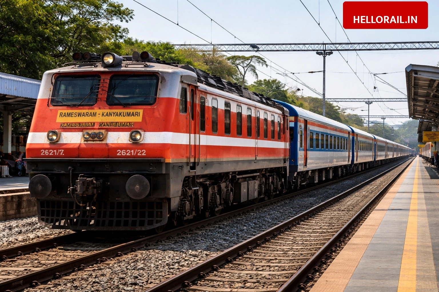 Rameswaram-Kanyakumari Superfast Express: Train 22621/22 upgraded with LHB coaches for better safety