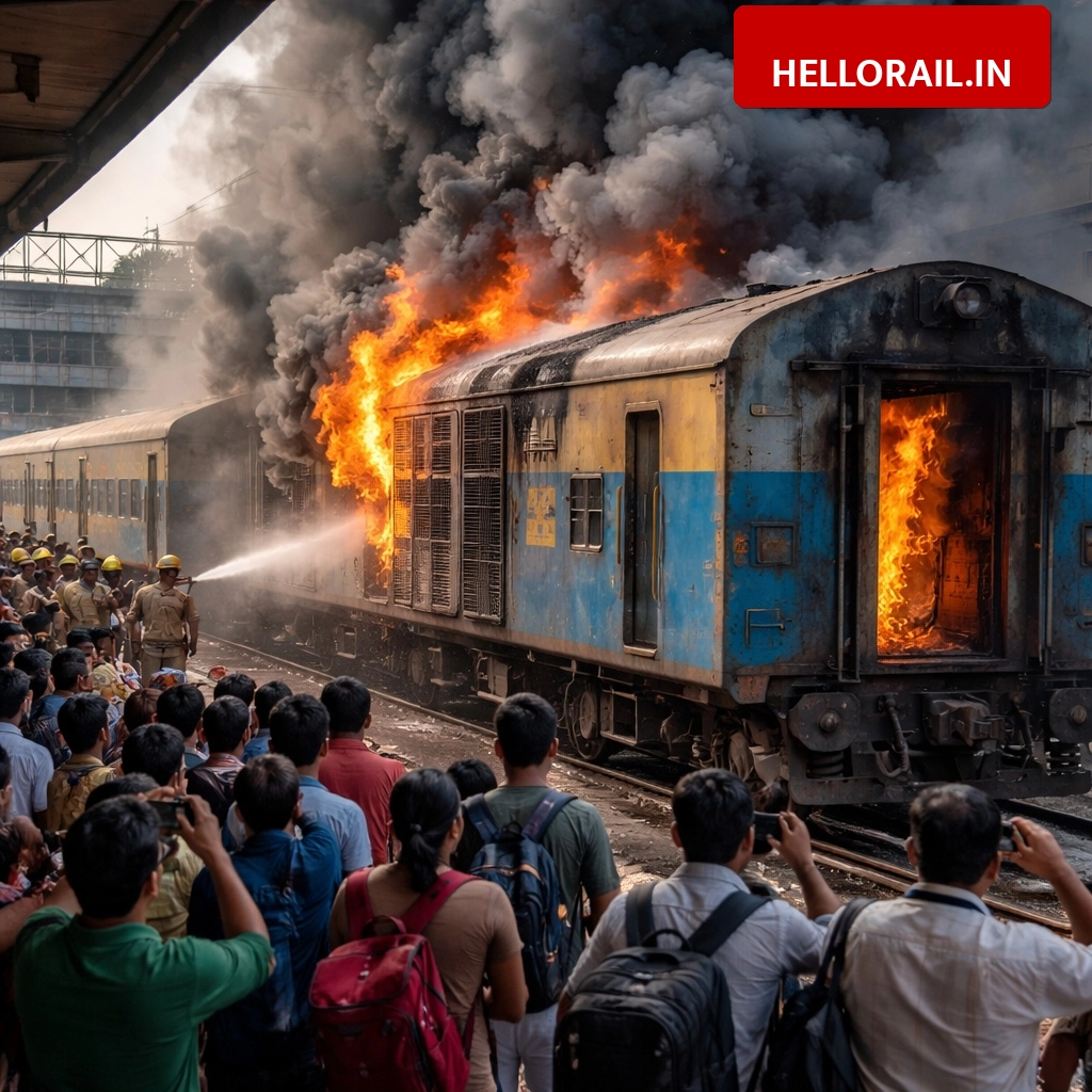 Bhopal-Jodhpur Express: Fire in generator car causes panic at Bhopal station, train delayed