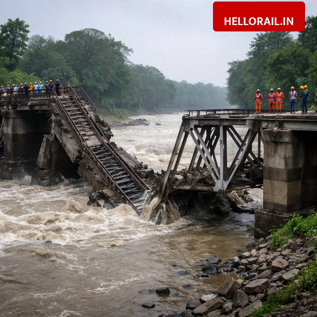 Assam Flood Update: Railway bridge collapses over Simen river, train services suspended in Dhemaji