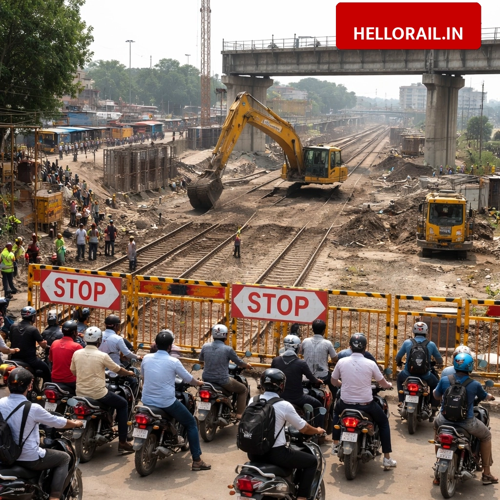 Mau Update: Indara railway crossing closed for overbridge construction, check alternative routes