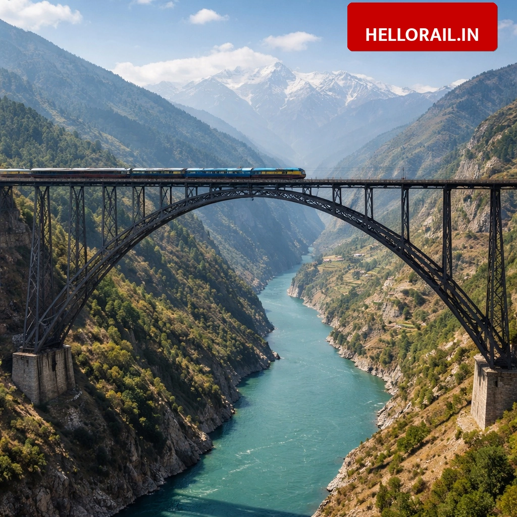Chenab Bridge: World’s highest railway arch bridge built in Jammu and Kashmir