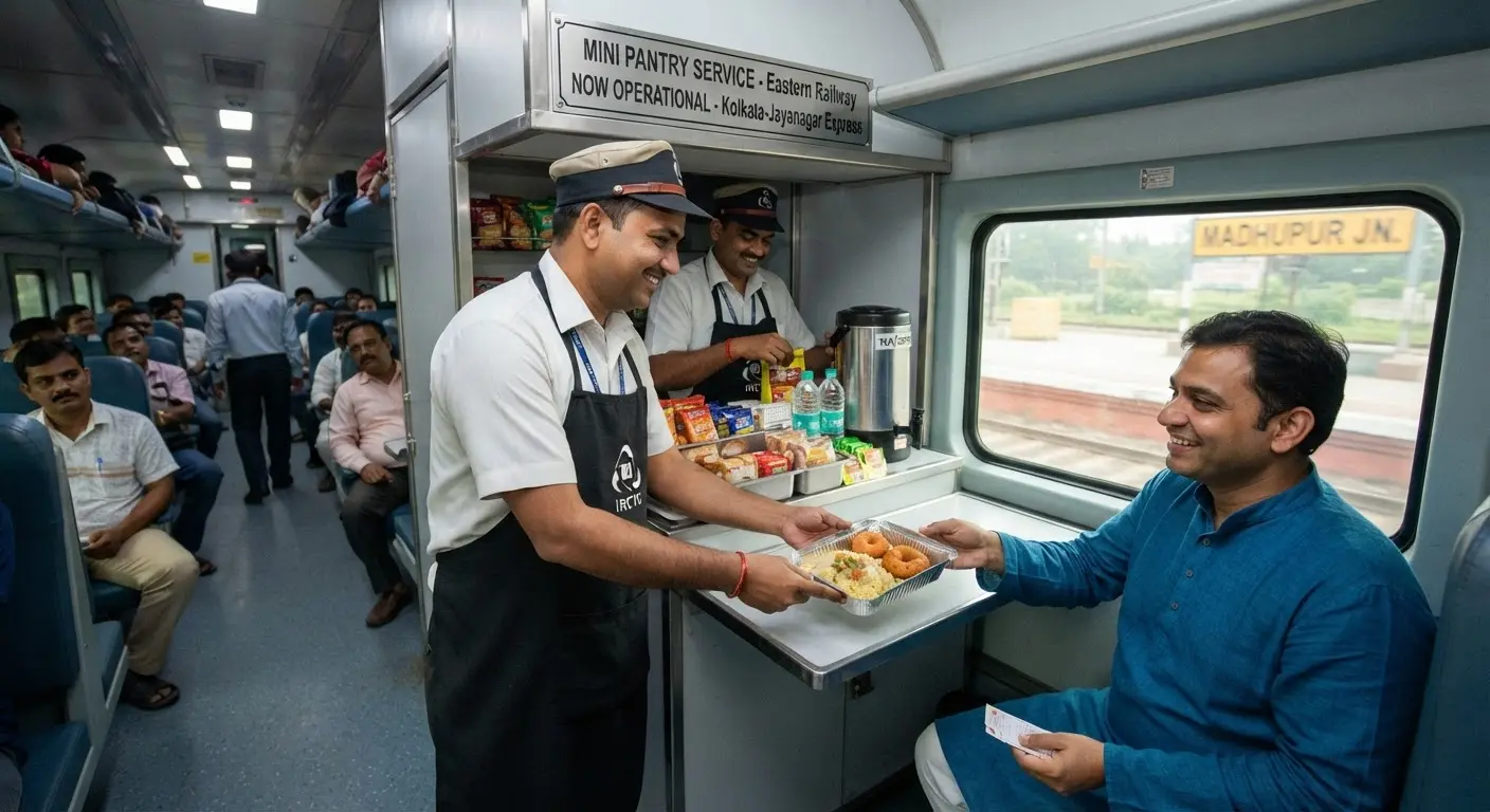 Eastern Railway introduces mini pantry services on 32 major express trains